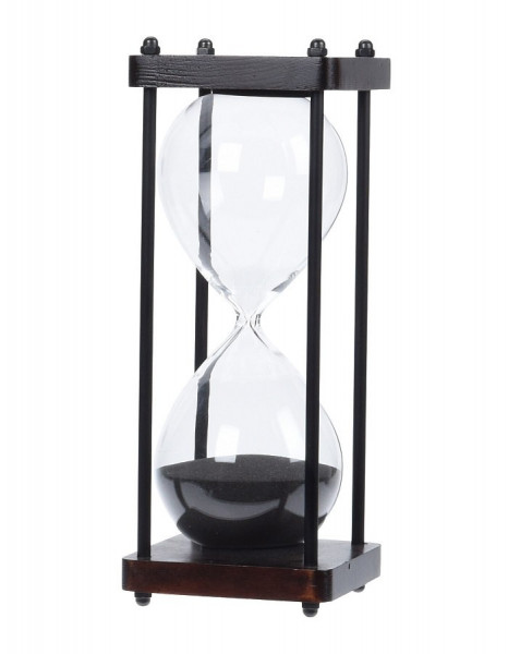 Přesýpací hodiny dekorativní kov / sklo 24,5 cm