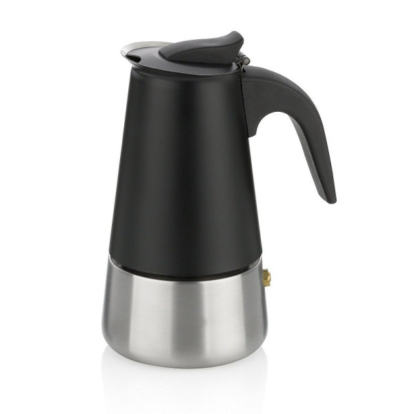 KELA Konvice na espresso Ferrara nerez černá 17,0 cm 9,0 cm 200,0 ml KL-10898