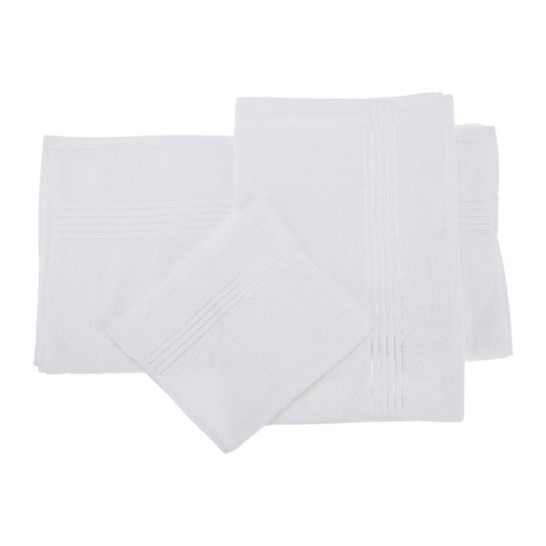 HOMESTYLING Sada 3 ks ručníků bílá KO-HD1001240