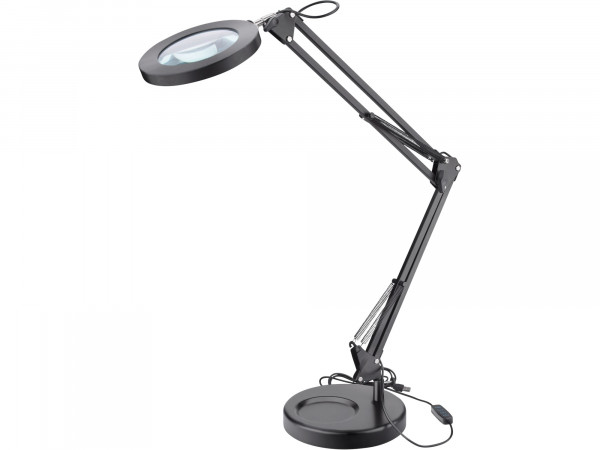Extol Light 43160 lampa stolní s lupou, USB napájení, 1300lm, 3 barvy světla, 5x zvětšení